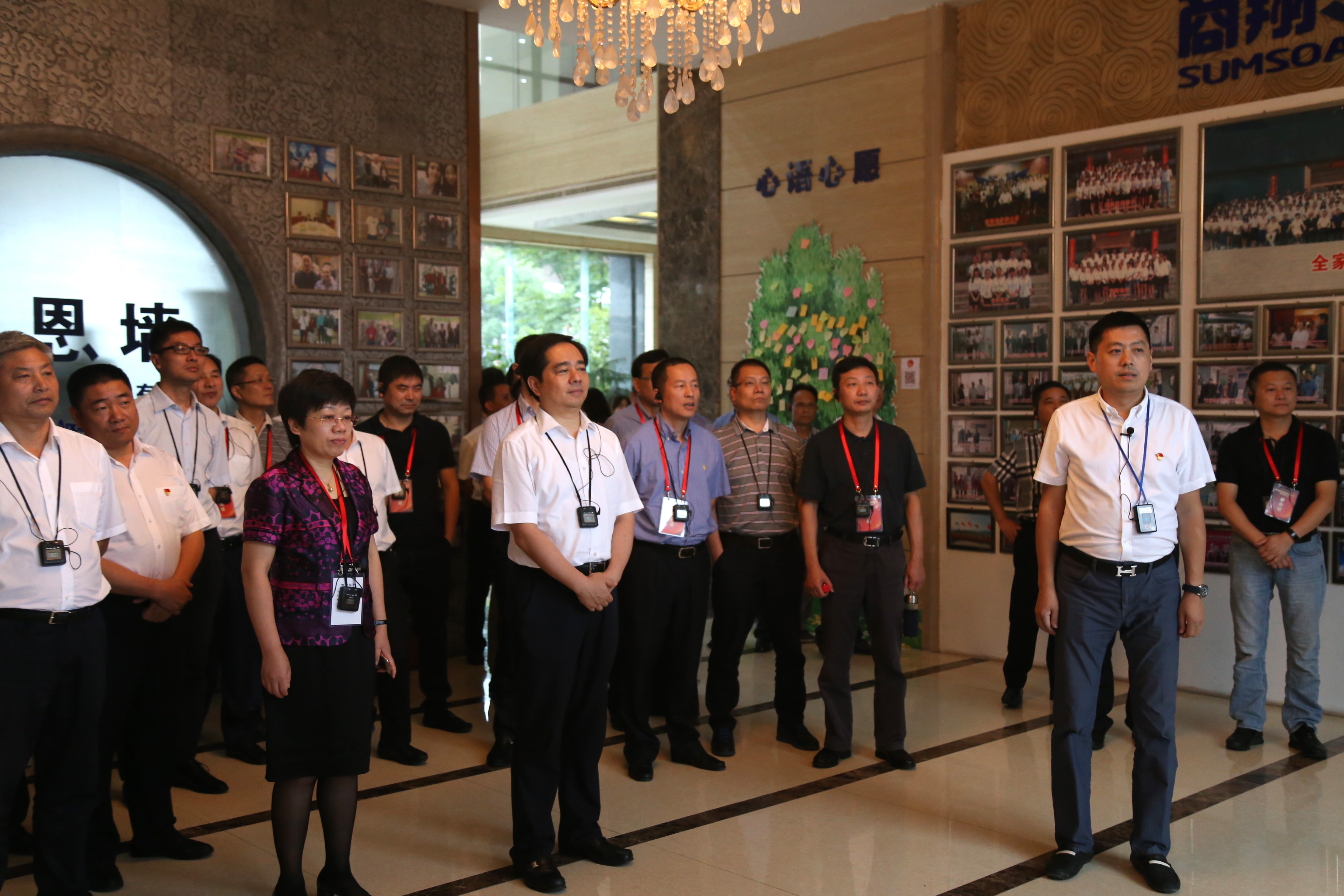 杭州市委副书记马晓晖与各县,市(区)副书记,群团主要负责人参观指导.